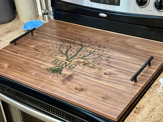 Custom Oven Topper With epoxy inlay