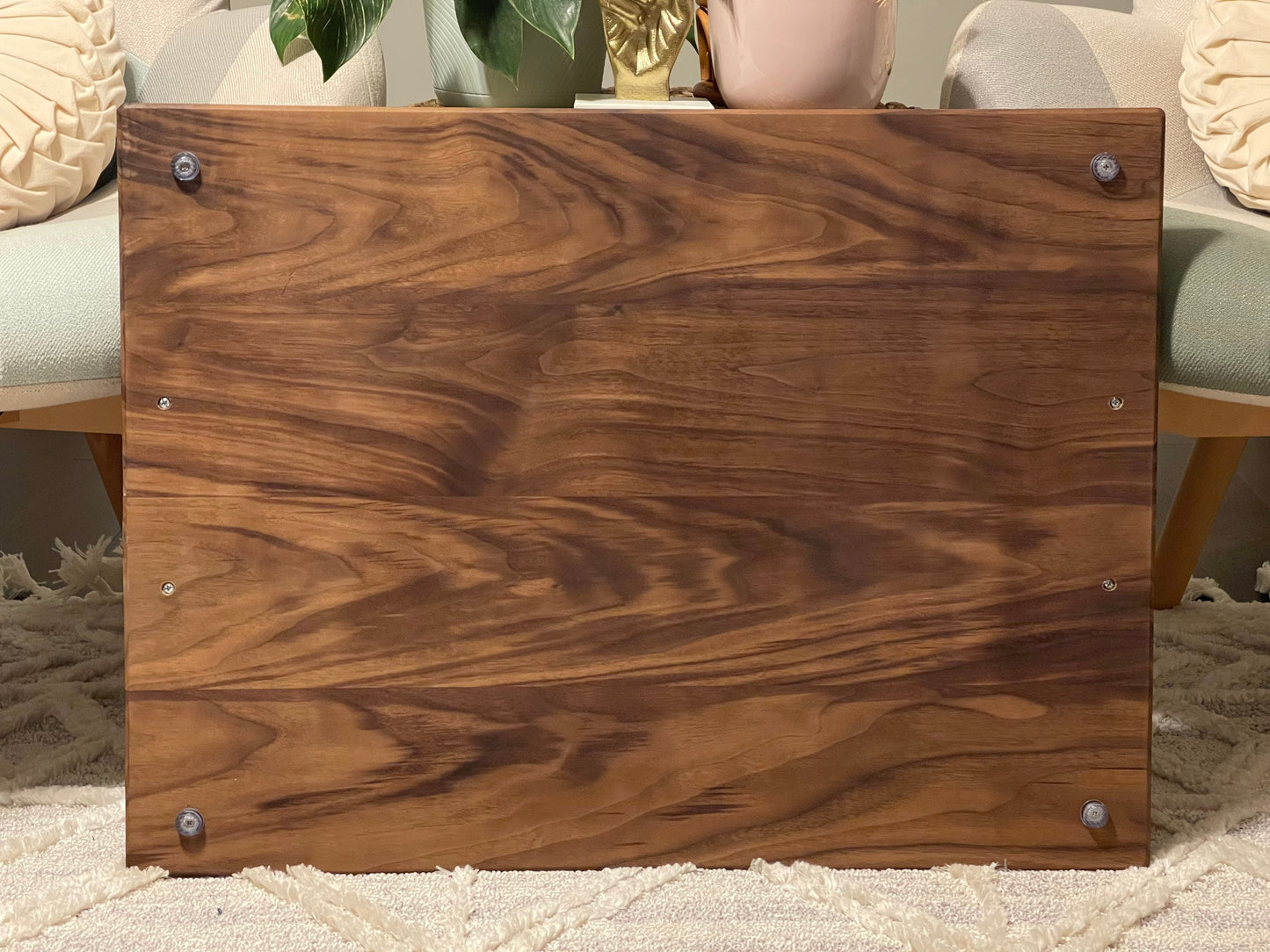 Custom Walnut Stove Top Cover: Personalized Serving Board, Kitchen Decor