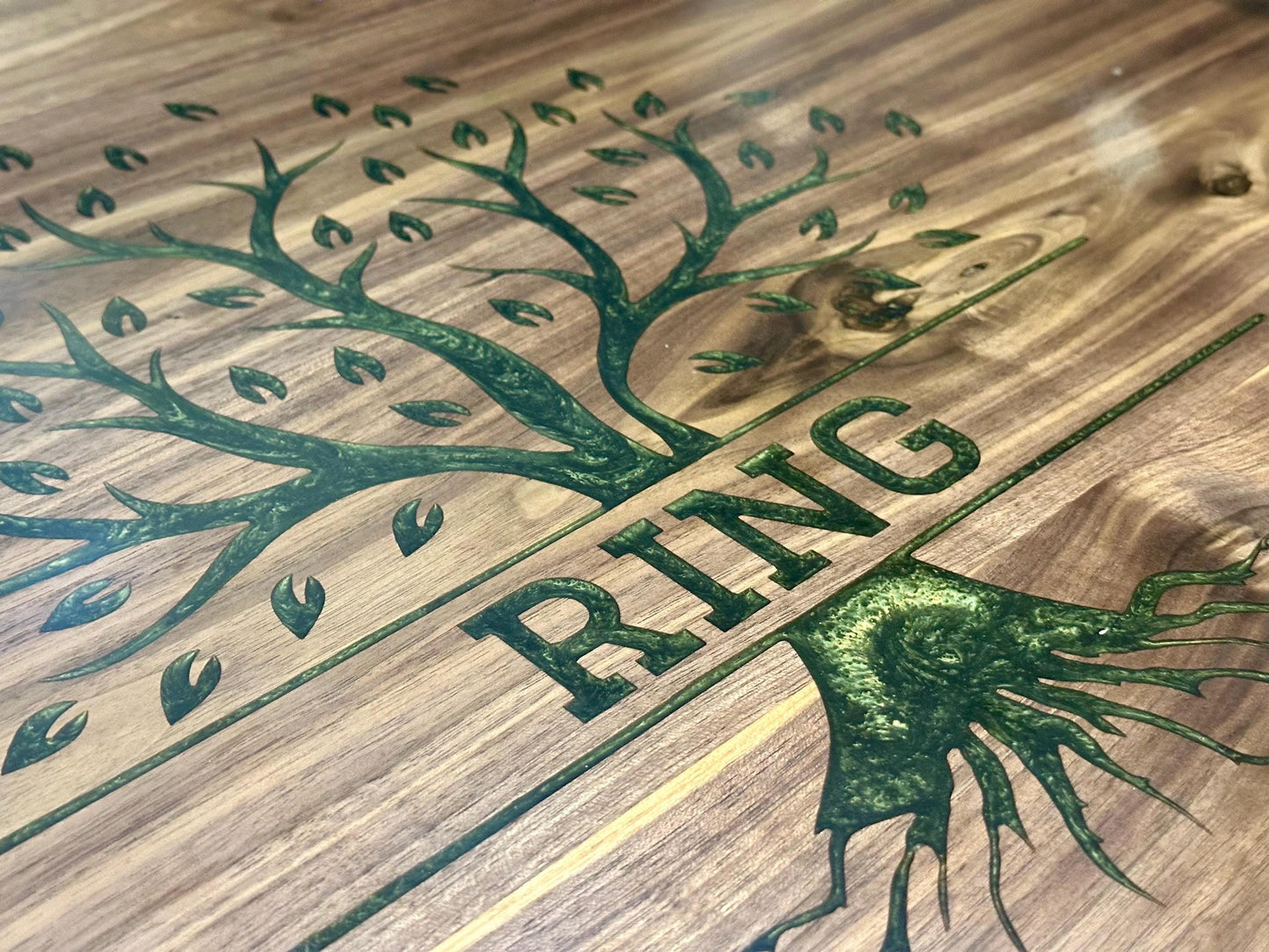 Custom Walnut Stove Top Cover: Personalized Serving Board, Kitchen Decor
