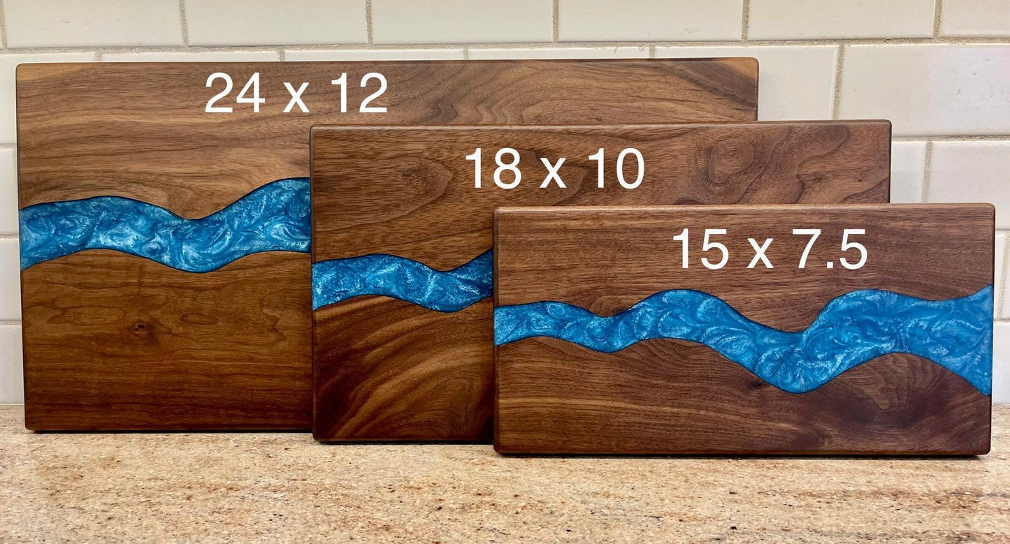Epoxy River Serving Board