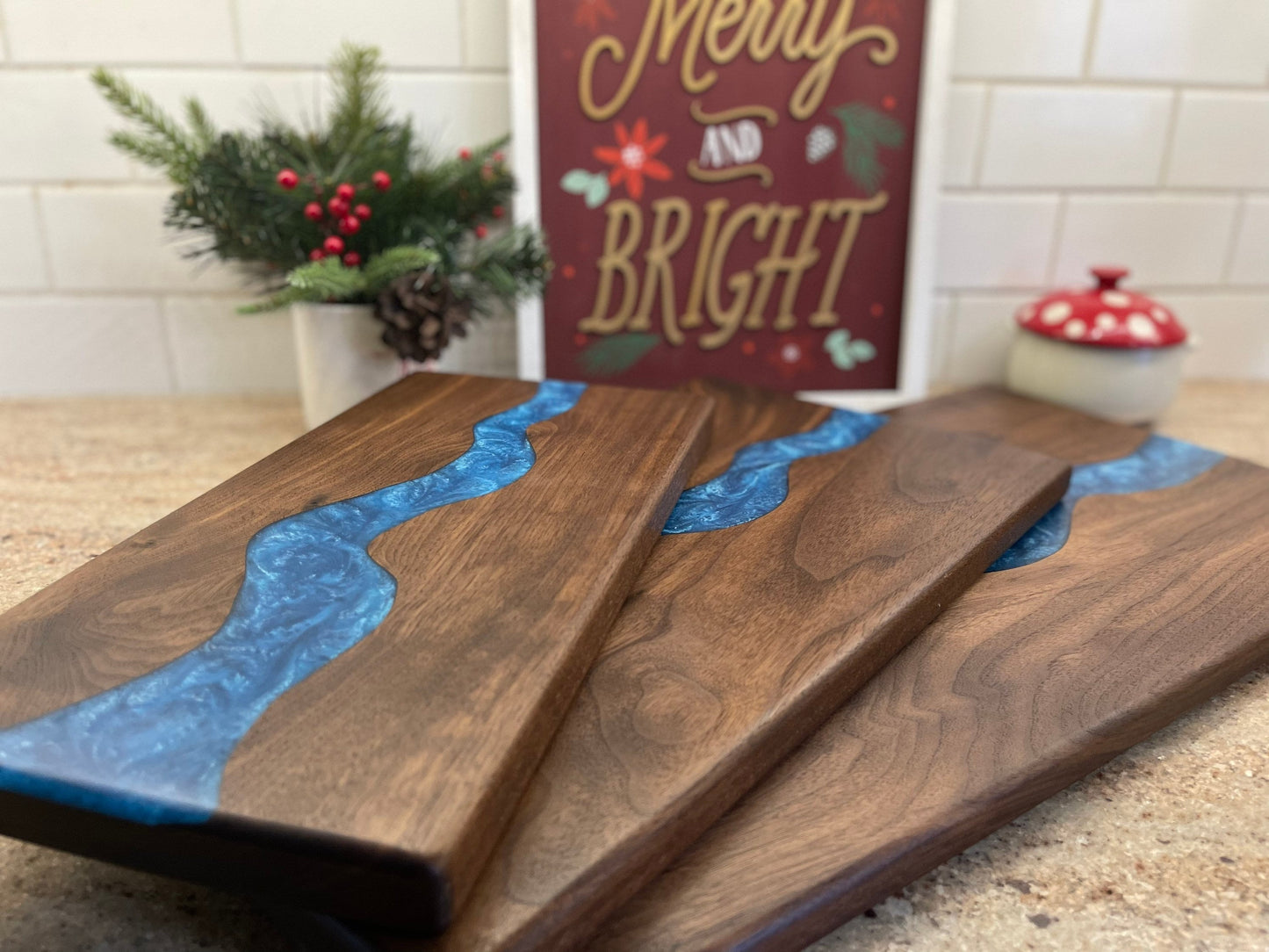 Epoxy River Serving Board