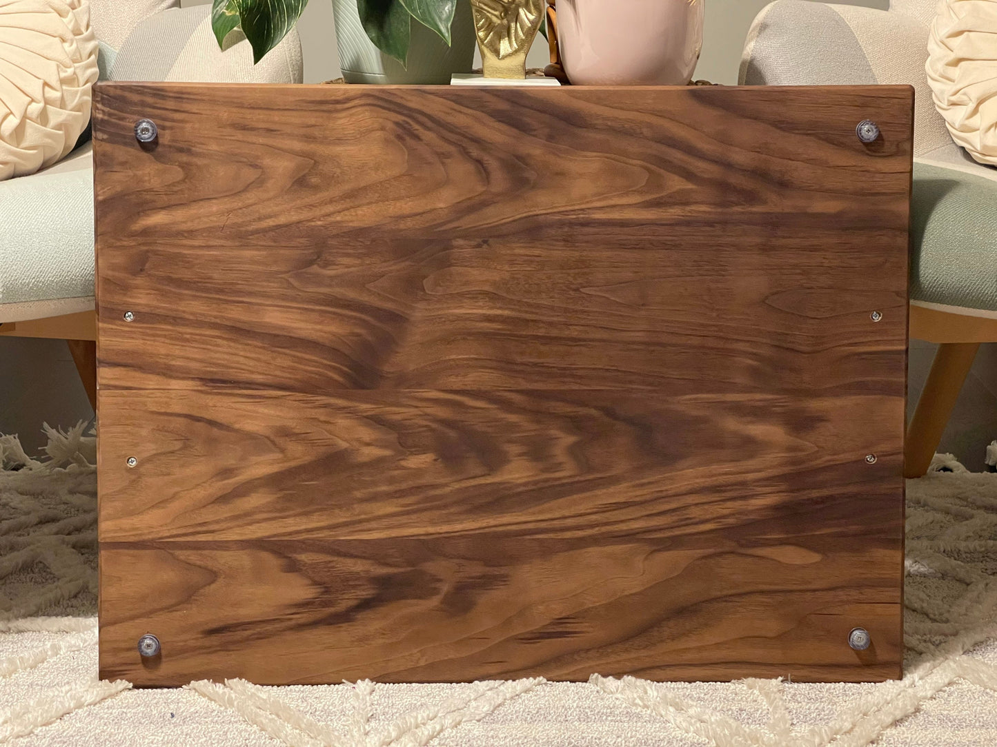 Epoxy Mountain River Walnut Stove Top Cover: Kitchen Noodle Board