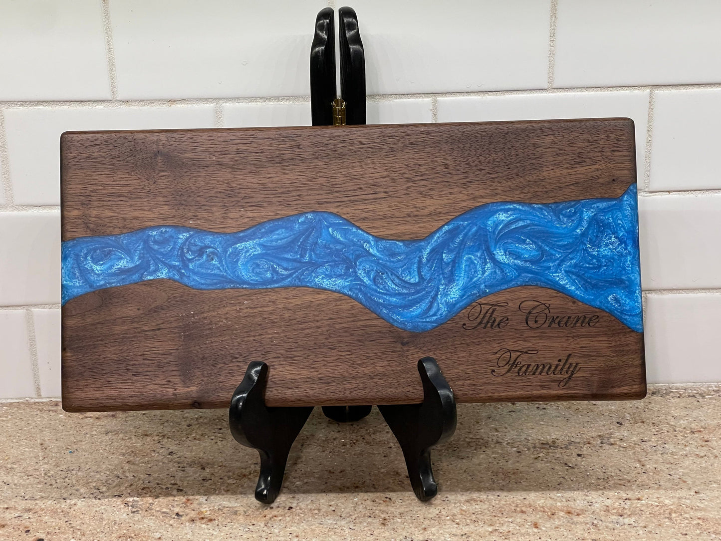 Epoxy River Serving Board
