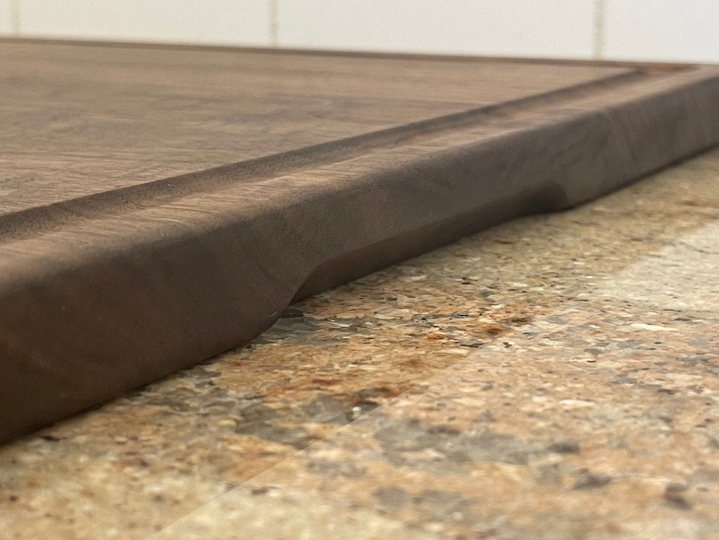 Large Walnut Cutting Board: Personalized Wood Board with Juice Groove