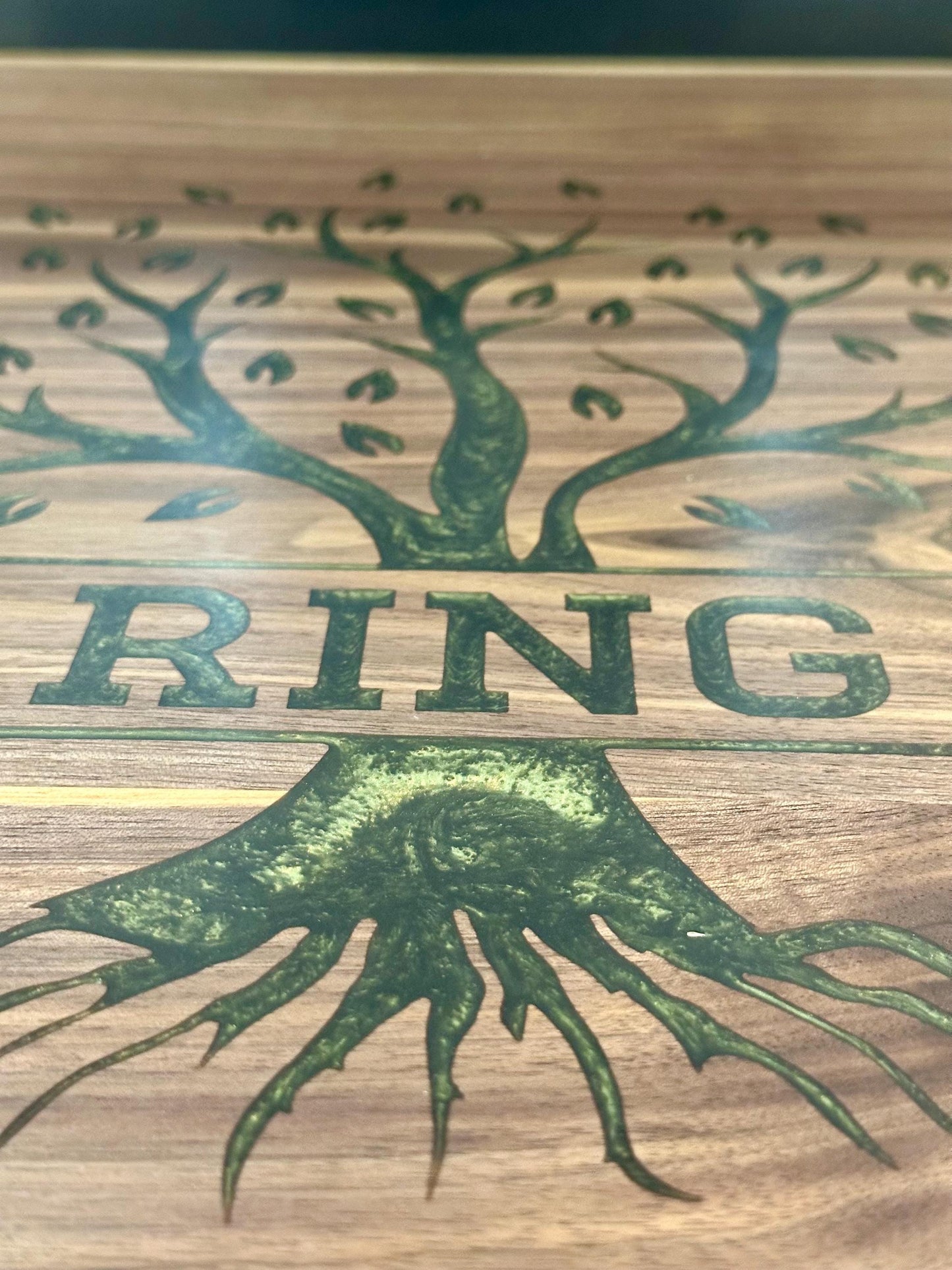 Custom Walnut Stove Top Cover: Personalized Serving Board, Kitchen Decor